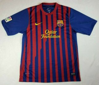 Fc Barcelona Jersey Lionel Messi 10 Home Dri - Fit Mens Nike Size L,  Fcb,  Qatar