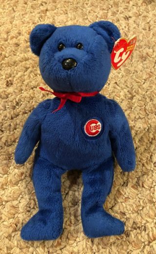 Ty Beanie Baby Chicago Cubs Dusty May 4,  2003 Sga W/tags,  Comm Card