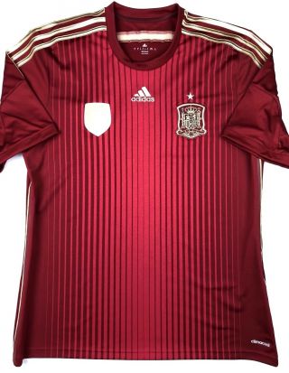 Adidas Spain 2014 World Cup Xl Home Soccer Jersey Football Shirt España