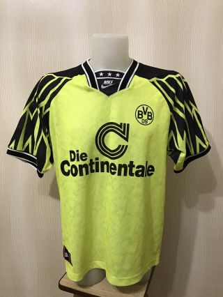 Borussia Dortmund 1994/1995 Home Xl Nike Bvb Trikot Jersey Shirt Football Soccer