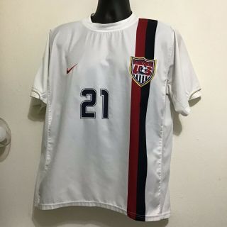 Nike Usmnt Usa World Cup Home White Jersey 21 Donovan Mens Medium