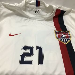 Nike USMNT USA World Cup Home White Jersey 21 DONOVAN Mens Medium 3
