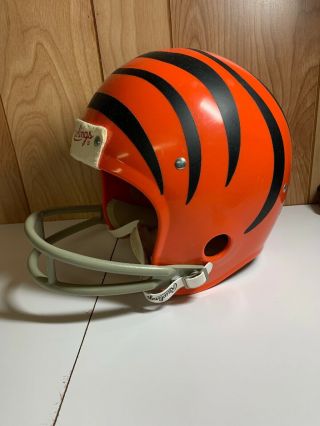 Vintage 1970s Cincinnati Bengals Rawlings Football Helmet Size M Medium