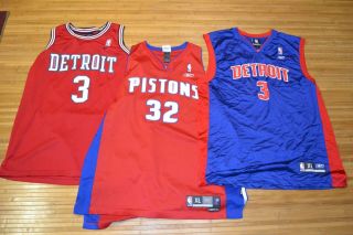 Nike Reebok Ben Wallace Richard Rip Hamilton Detroit Pistons Jersey Xl Length,  2