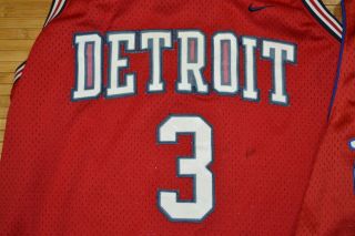 Nike Reebok Ben Wallace Richard Rip Hamilton Detroit Pistons Jersey XL Length,  2 3