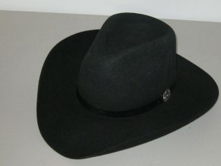 Nascar Dale Earnhardt Sr.  Black Wool Stetson Cowboy Hat - Size 7 - 1/8 "