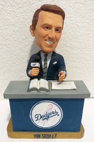 Vin Scully Bobblehead Los Angeles Dodgers Sga 2012 Hall Of Fame Broadcaster Hof