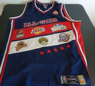 Nba Basketball 2004 All Star Game Western Conference Sewn Jersey 2xl Sonics,