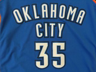 Oklahoma City Thunder Kevin Durant 35 NBA Adidas SEWN ON Sz S Basketball Jersey 2