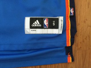Oklahoma City Thunder Kevin Durant 35 NBA Adidas SEWN ON Sz S Basketball Jersey 3