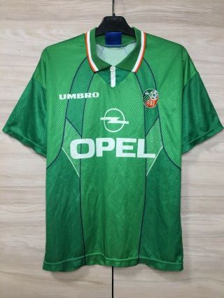 Ireland 1994 - 1995 Home Football Soccer Umbro Vintage Shirt Jersey Maglia Size M