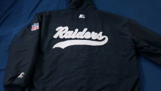 Vintage La Oakland Raider Starter Jacket Xl Early 90s " Gangsta Rap "