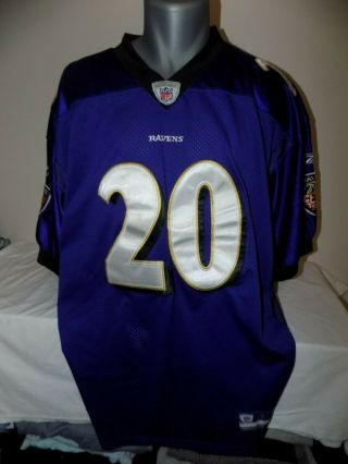 Reebok Ed Reed Baltimore Ravens Authentic Stitched Jersey Sz 54 Xxl 2xl