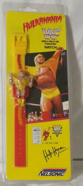 Wwf Wwe Hulk Hogan Hulkamania 1991 Titan Sports Watch Hasbro Era Wcw