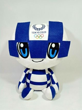 Tokyo 2020 Olympic Mascot Miraitowa Big M Size 15 " Plush Doll Toy Japan Sega
