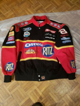 Dale Earnhardt Jr.  8 Chase Authentics Nabisco World Red Jacket Oreo Snap - On 4xl