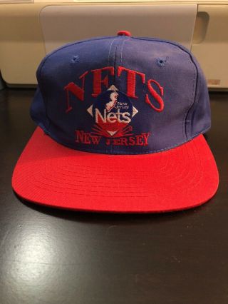 Vintage Jersey Nets Adjustable Snapback Hat Officially Licensed Nba Product