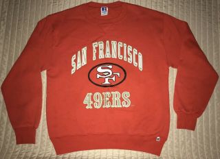 Vintage 90’s San Francisco 49ers Sweatshirt Size Medium Russell Athletic