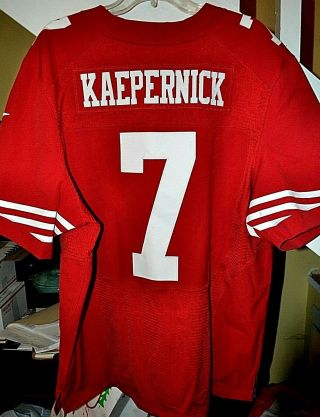 Colin Kaepernick Nike On Field San Francisco 49ers Home Jersey Size 52
