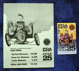4th Annual Professional Dragster Championship Flyer & Postcard