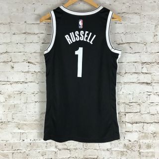 D’Angelo Russell Brooklyn Nets Jersey Size Small Nike Swingman NBA Black Men ' s 3