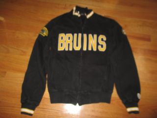 Old Time Hockey Boston Bruins Nhl Stitched Zippered (sm) Sweatshirt