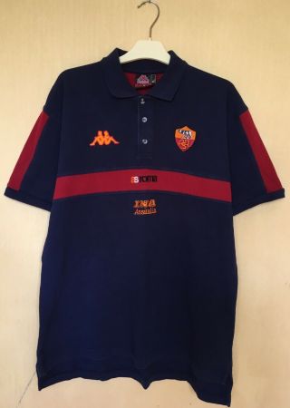 As Roma Football Jersey Camiseta Soccer Maglia Shirt Vintage Kappa Gara Polo