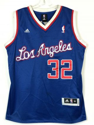 Blake Griffin Medium Sewn Adidas Los Angeles Clipper Blue Jersey 32 Embroidered