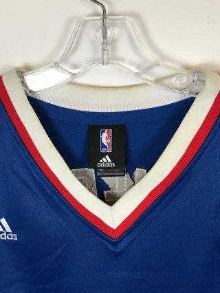 Blake Griffin MEDIUM Sewn Adidas Los Angeles Clipper Blue Jersey 32 Embroidered 2