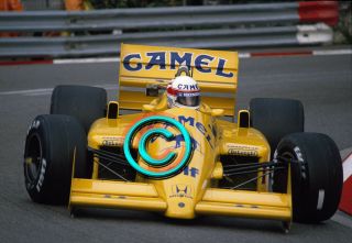 Racing 35mm Slide F1 Satoru Nakajima - Lotus 99t 1987 Monaco Formula 1