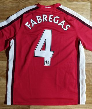 Nike Arsenal London 4 Fabregas Mens Soccer Jersey Football Shirt Home 2008/10