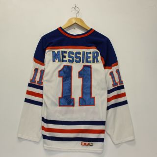 Vintage Mark Messier Edmonton Oilers Ccm Maska Nhl Jersey Size Large