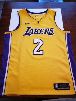 Lonzo Ball Los Angeles Lakers Nike Icon Edition Swingman Jersey Yellow Xl