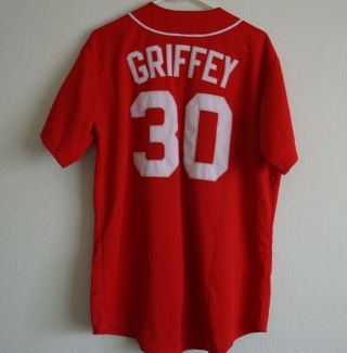 Men ' s vintage Majestic MLB Cincinnati Reds jersey Ken Griffey Jr 30 size L 2