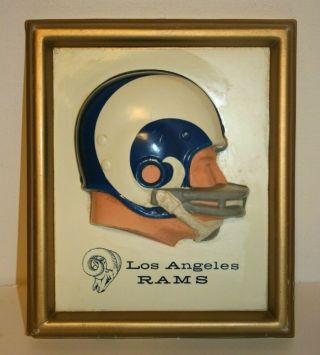 Football Plaque Los Angeles Rams 1965 Technigraph Nfl