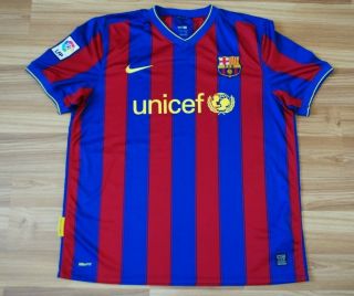 Fc Barcelona 2009 - 10 Home Jersey Football Shirt Camiseta Barca Maglia Size Xl