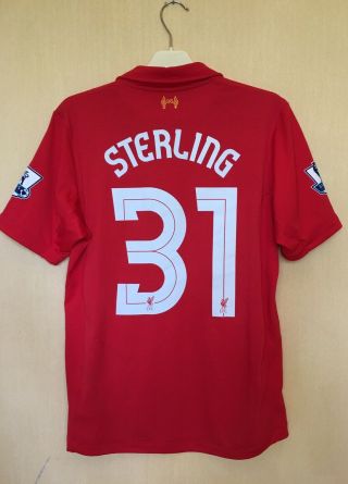 Fc Liverpool 2012\2013 Football Jersey Camiseta Soccer Maglia Shirt 31 Sterling