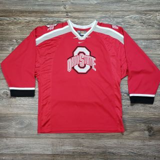 Mens Nike Ohio State Buckeyes Hockey Jersey Size Xl