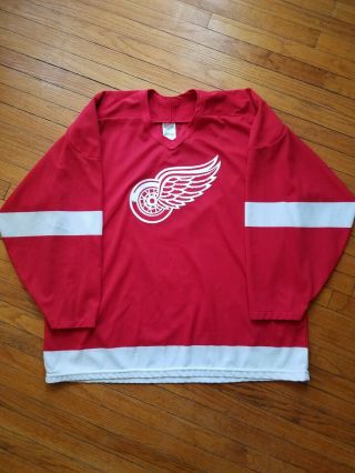 Vintage 80s Detroit Red Wings Hockey Jersey By Ccm (size) 2xl