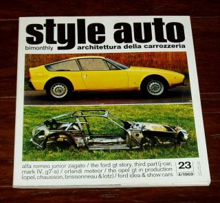 Style Auto 23 Architettura Della Carrozzeria - Softbound 1969 - English Ed