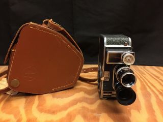 Paillard Bolex B8sl 8mm Movie Camera - Som Berthiot 13mm 1.  9 - Yvar 36mm 2.  8 & Case