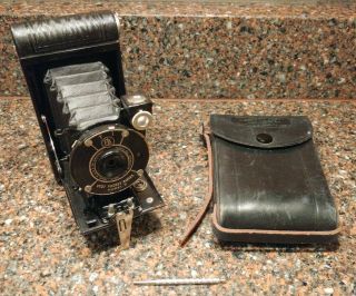 1925 - 34 Eastman Kodak Vest Pocket Model B Autographic Camera,  Stylus & Case.  Ex