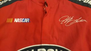 Vintage NASCAR Jeff Gordon DuPont Racing Flames Jacket Youth Kids Size XL Red 3
