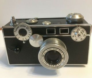 Vintage Argus C3 Brick 35mm Rangefinder Film Camera 3.  5 50mm Cintar Lens
