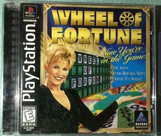 Vintage Wheel Of Fortune Ps1 Playstation 1 Complete &