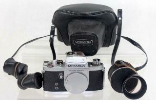Rare Vintage Miranda Dr 35mm Film Camera Body Only W/ Case