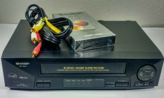 Sharp Vcr Vhs Player Vc - A410u 4 Head Video Cassette Recorder