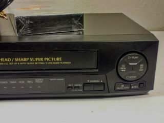 Sharp VCR VHS Player VC - A410U 4 Head Video Cassette Recorder 3