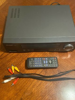 SHARP VC - H973U 4 - Head VCR VHS Player/Recorder No Remote back cover 2