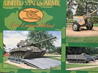 Vintage Early 1980 ' s US Army Fort Leonard Wood Mo Postcard 2